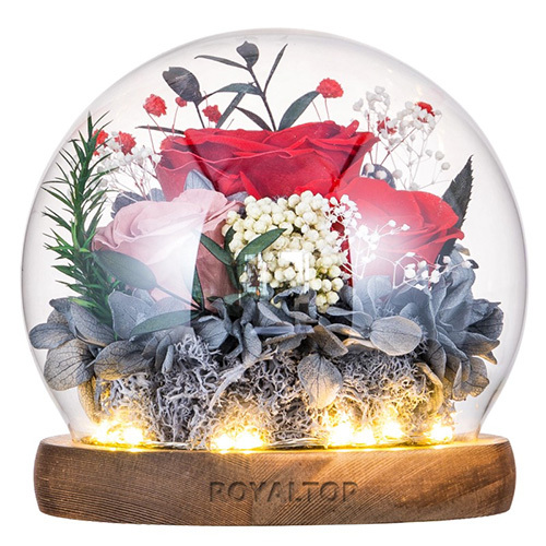 Preserved Flower Gift Box with LED Lights