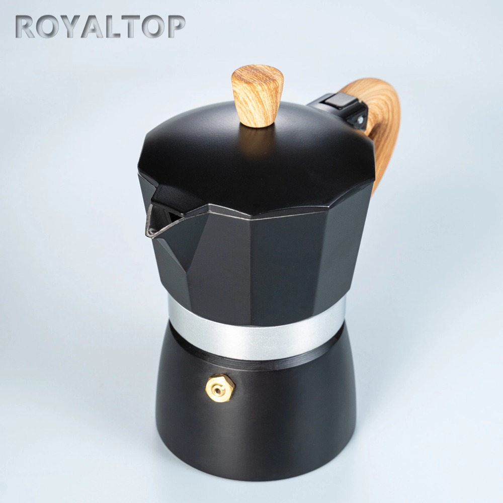 Special Price Moka Pot / Stovetop Espresso Maker / Black 3-Cup