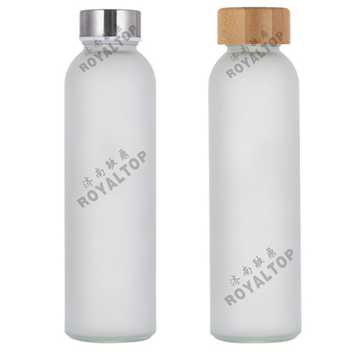 Frosted Glass Bottle with Screw Cap