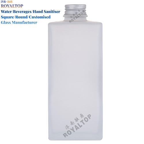 Frosted Glass Bottle with Screw Cap