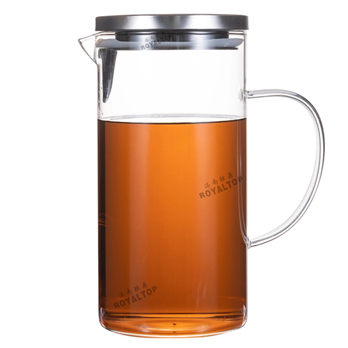 Glass Pitcher Dispenser with Lid