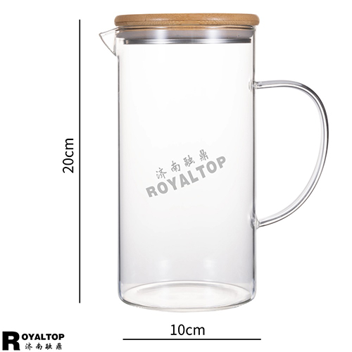 Glass Pitcher Dispenser with Lid