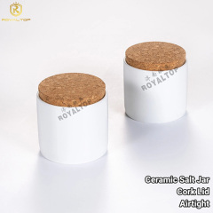 150ml Ceramic & Glass Salt Container