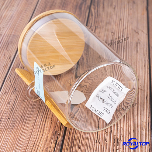 Glass storage jar