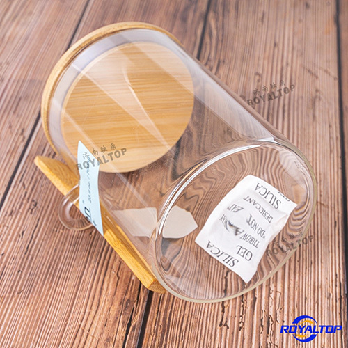 Glass storage jar