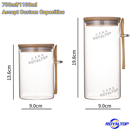 Glass storage jar