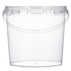 Round & Square Mini Plastic Buckets with Lid