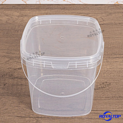 Round & Square Mini Plastic Buckets with Lid