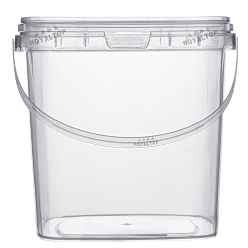 Round & Square Mini Plastic Buckets with Lid