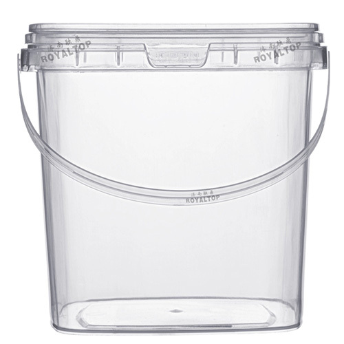 Round & Square Mini Plastic Buckets with Lid