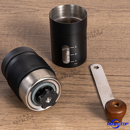 Black & White Stainless Steel Coffee Grinder