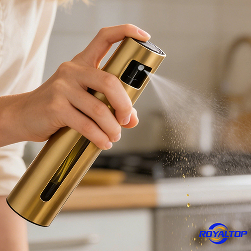 Golden Olive Oil Spray Bottle