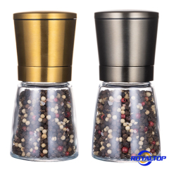 Gold Stainless Steel Salt & Pepper Mill Set