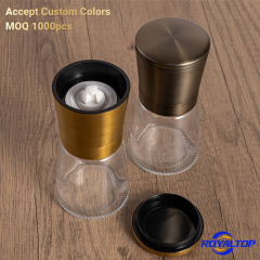 Gold Stainless Steel Salt & Pepper Mill Set