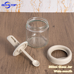 Glass Salt Shaker with Retractable Spoon