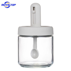 Glass Salt Shaker with Retractable Spoon