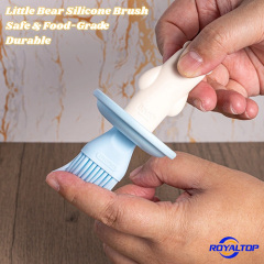 Mini Kitchen Glass Jar with Silicone Brush
