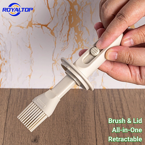 Brush & Lid Olive Oil Dispenser Bottle