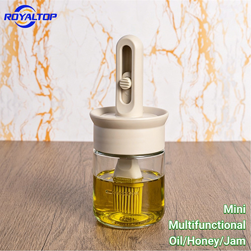 Brush & Lid Olive Oil Dispenser Bottle