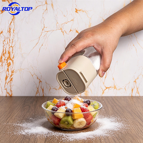 Square Salt Shaker with Plastic Lid