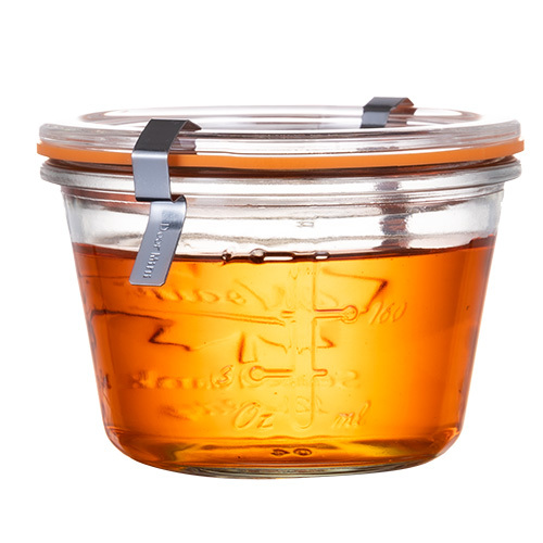 Mason Jar with Glass Lid