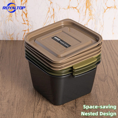 Reusable Plastic Lunch Box Set