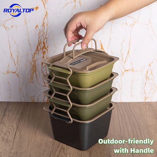 Reusable Plastic Lunch Box Set