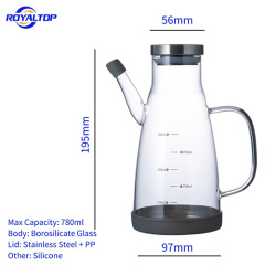 780ml Olive Oil Glass Jug