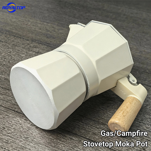 Moka Pot with Wooden Handle