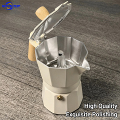 Moka Pot with Wooden Handle