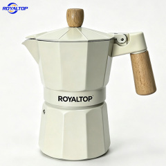 Moka Pot with Wooden Handle