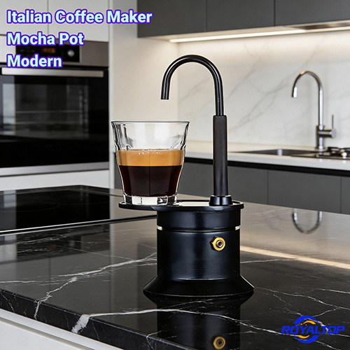 Mini Moka Pot with Curved Tube