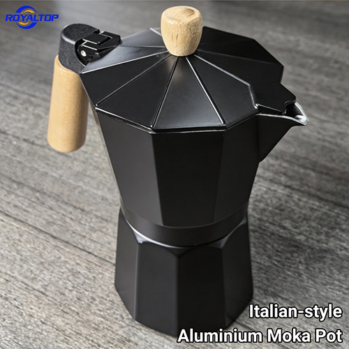 Moka Pot with Wooden Handle