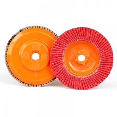 Flap Disc with Orange Nylon Backing