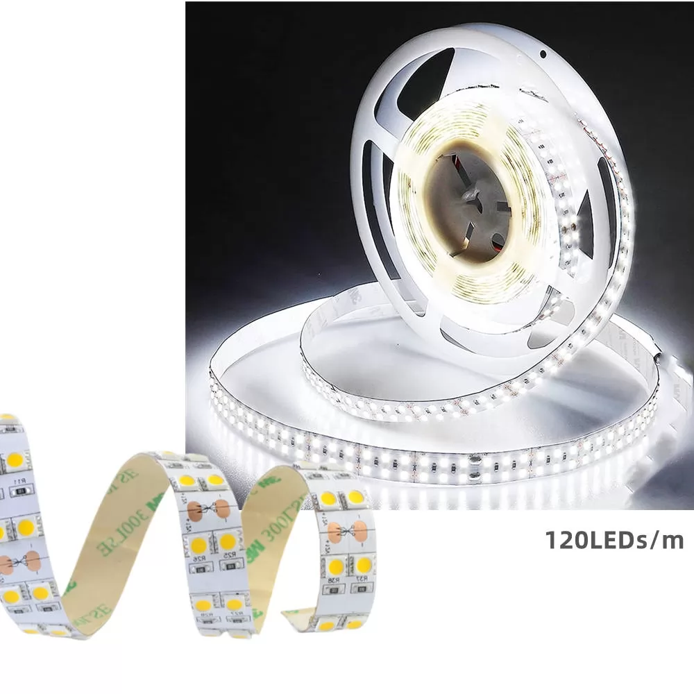 600LEDs LED Strip Light Daylight White 6000K, High brightness 600LEDs Under Cabinet Light 16.4ft/ 5Meter LED Tape Lights