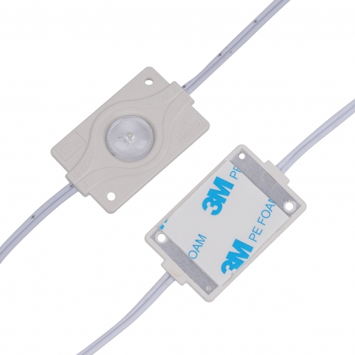 100pcs pack 1.8W DC 12V 6500K White LED modules for advertising light box 20cm(8 inches ) wire length