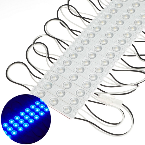 100PCS Blue  AC110V 1.5W LED Module Light for Letter Sign Advertising Lightbox  with Tape Adhesive Backside