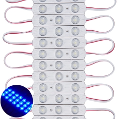 Blue  3LEDs 0.72 watt LED sign module 160deg 12V DC 3 chip  (200pcs)