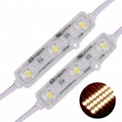 12V DC Warm White 3000K LED module 1.2W 50PCS/strings for Letter  Advertising Signs (100pcs pack)