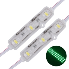 12V DC Green Light LED module 1.2W 3LED chips for Letter Advertising Signs (100PCS)