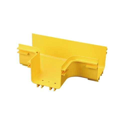 Plastic Optical Cable Tray Horizontal Tee 120mm 4"x5" channel