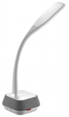 Simple and fashion design Flexible goose neck arm led table lamp with bluetooth speaker