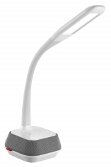 Simple and fashion design Flexible goose neck arm led table lamp with bluetooth speaker