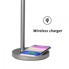 led table lamp,study lamp,office lamp with wireless charger