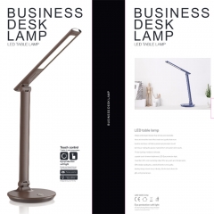 2020 New Eye-Caring Imitation leather foldable arm LED desk lamp