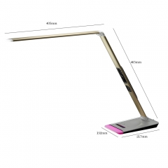 Modern M3A LED desk lamp with calendar display alarm clock and RGB light