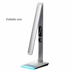 Modern M3A LED desk lamp with calendar display alarm clock and RGB light