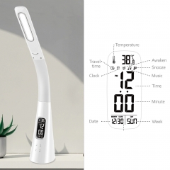 New Eye-Caring flexible arm LED desk lamp with Calendar dispaly