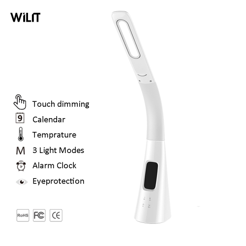 New Eye-Caring flexible arm LED desk lamp with Calendar dispaly