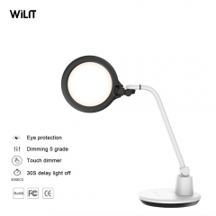 home office study Led Desktop Lamp with Large Led Panel, Seamless Dimming Control of Brightness and Color Temperature